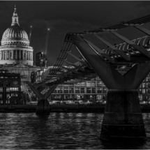 London Scenery - Night Time - Black & White Version (BKPLON0082)
